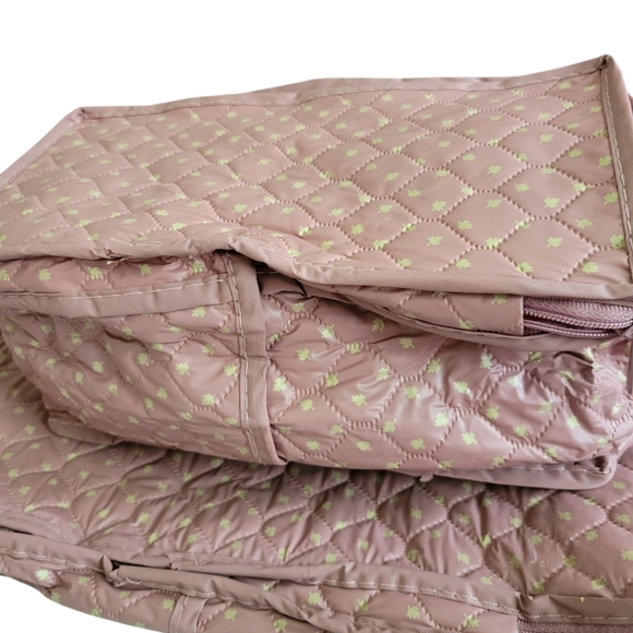 Vintage Retro Vinyl China Storage 7 Pieces Zip Closures Graduated sizes - Picture 2 of 7